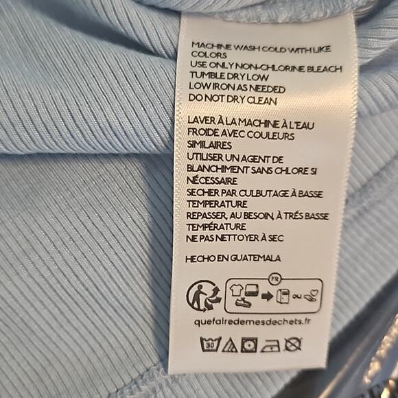 NWOT Shannen Slinky-fit tee by BDG Urban Outfitters Sz Medium Baby Blue - Picture 11 of 13